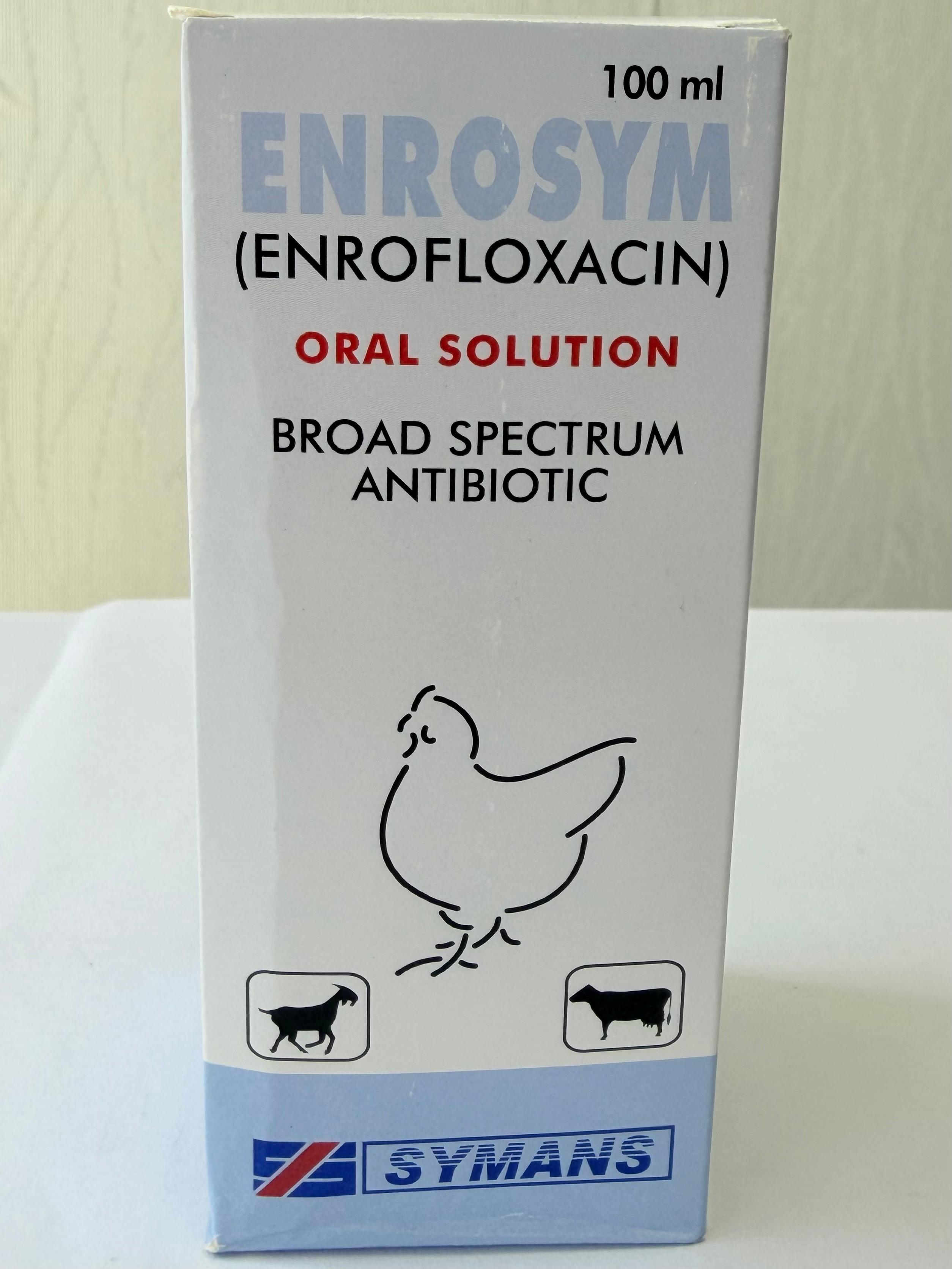 Enrosym – Broad Spectrum Antibiotic for Birds & Poultry